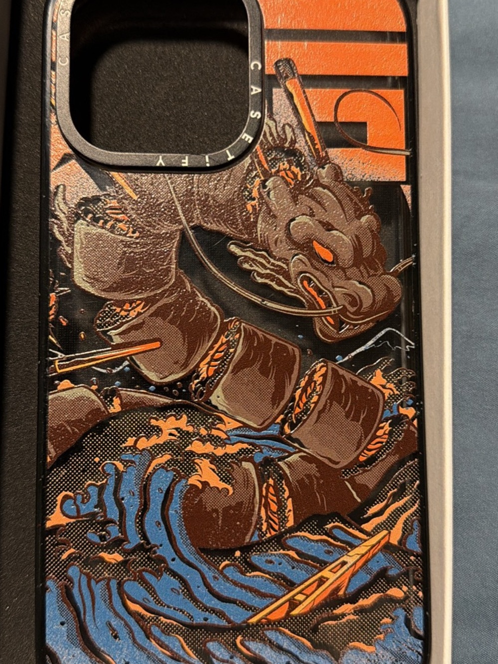 Casetify I Phone 15 pro max  Sushi roll Dragon Graphic Phone case
